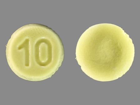 10: (0002-4454) Zyprexa Zydis 10 mg Disintegrating Tablet by Eli Lilly and Company
