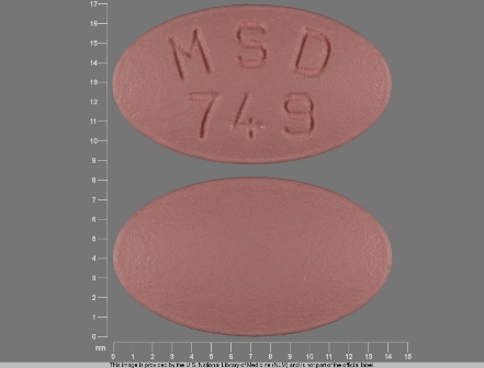MSD 749: (0006-0749) Zocor 40 mg Oral Tablet by Merck Sharp & Dohme Corp.