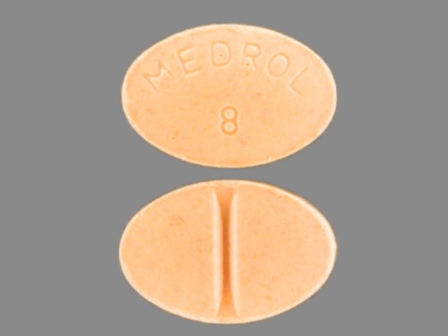 Medrol 8: (0009-0022) Medrol 8 mg Oral Tablet by Pharmacia and Upjohn Company