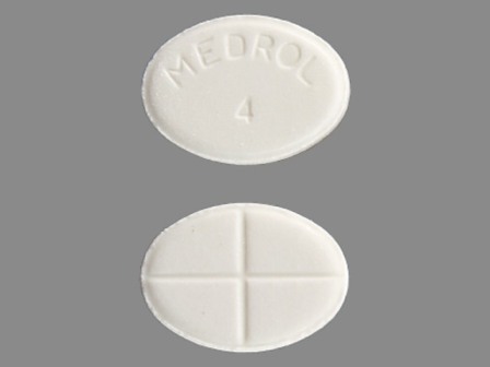 Medrol 4: (0009-0056) Medrol 4 mg Oral Tablet by Zoetis Inc.