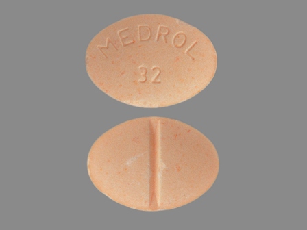 Medrol 32: (0009-0176) Medrol 32 mg Oral Tablet by Pharmacia and Upjohn Company