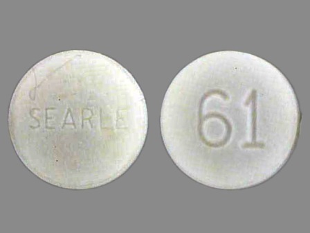 SEARLE 61: (0025-0061) Lomotil (Atropine Sulfate 0.025 mg / Diphenoxylate Hydrochloride 2.5 mg) Oral Tablet by Physicians Total Care, Inc.