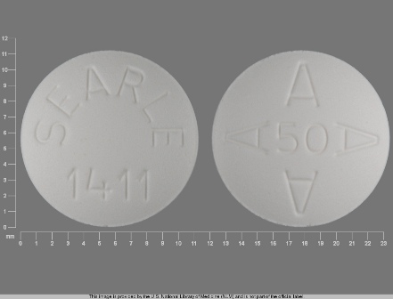 SEARLE 1411 AAAA 50: (0025-1411) Arthrotec (Diclofenac Sodium (Enteric Coated Core) 50 mg / Misoprostol (Non-enteric Coated Mantle) 200 Mcg) Oral Tablet by G.d. Searle LLC Division of Pfizer Inc
