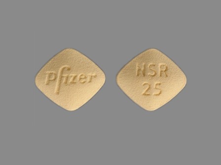 Pfizer NSR 25: (0025-1710) Inspra 25 mg Oral Tablet by Rebel Distributors Corp