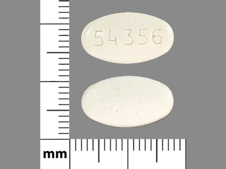 54356: (0054-0114) Valacyclovir (As Valacyclovir Hydrochloride) 500 mg Oral Tablet by Roxane Laboratories, Inc