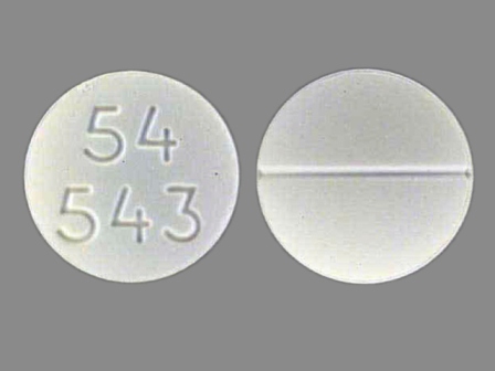 54 543 white pill