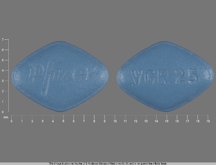 VGR25 Pfizer: (0069-4200) Viagra 25 mg Oral Tablet by Pfizer Laboratories Div Pfizer Inc