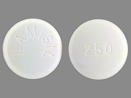 LAMISIL 250: (0078-0179) Lamisil (As Terbinafine Hydrochloride) 250 mg Oral Tablet by Novartis Pharmaceuticals Corporation