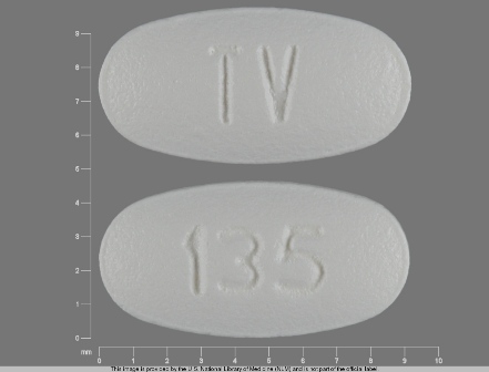TV 135: (0093-0135) Carvedilol 6.25 mg Oral Tablet by Teva Pharmaceuticals USA Inc