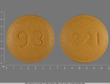 93 221: (0093-0221) Risperidone 0.25 mg Oral Tablet by Teva Pharmaceuticals USA Inc
