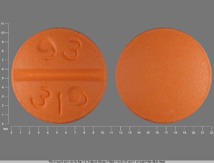 93 319: (0093-0319) Diltiazem Hydrochloride 60 mg Oral Tablet by Teva Pharmaceuticals USA Inc
