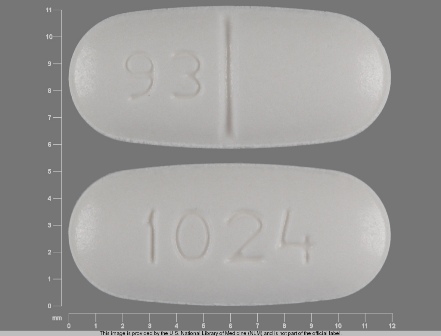 1024 93: (0093-1024) Nefazodone Hydrochloride 100 mg Oral Tablet by Teva Pharmaceuticals USA Inc
