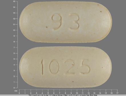 1025 93: (0093-1025) Nefazodone Hydrochloride 200 mg Oral Tablet by Teva Pharmaceuticals USA Inc