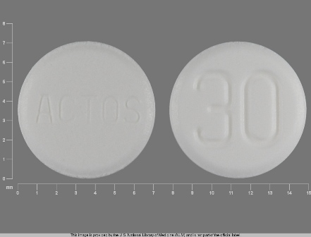 ACTOS 30: (0093-2047) Pioglitazone (As Pioglitazone Hydrochloride) 30 mg Oral Tablet by Teva Pharmaceuticals USA Inc