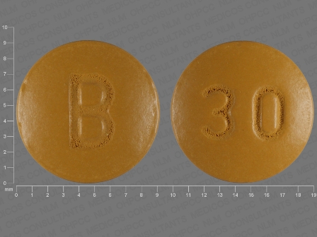 B 30: (0093-2057) Nifedipine 30 mg 24 Hr Extended Release Tablet by Teva Pharmaceuticals USA