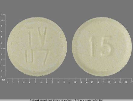 TV U7 15: (0093-5247) Olanzapine 15 mg Disintegrating Tablet by Teva Pharmaceuticals USA Inc