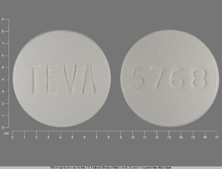 TEVA 5768: (0093-5768) Olanzapine 5 mg Oral Tablet by Teva Pharmaceuticals USA Inc