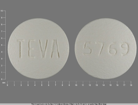 TEVA 5769: (0093-5769) Olanzapine 7.5 mg Oral Tablet by Teva Pharmaceuticals USA Inc