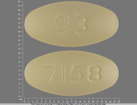 93 7158: (0093-7158) Clarithromycin 500 mg Oral Tablet by Kaiser Foundation Hospitals