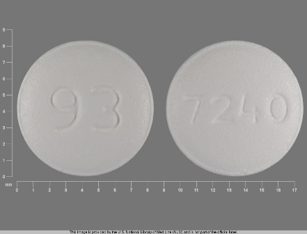 93 7240: (0093-7240) Risperidone 1 mg Oral Tablet by Teva Pharmaceuticals USA Inc