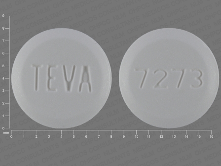 TEVA 7273: (0093-7273) Pioglitazone 45 mg Oral Tablet by Teva Pharmaceuticals USA Inc