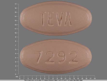 TEVA 7292: (0093-7292) Levofloxacin 500 mg Oral Tablet by Stat Rx USA LLC