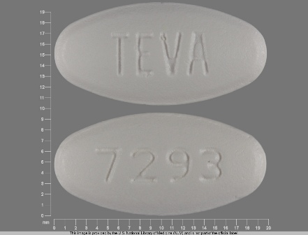 TEVA 7293: (0093-7293) Levofloxacin 750 mg Oral Tablet by Teva Pharmaceuticals USA Inc