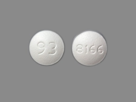 93 8166: (0093-8166) Quetiapine Fumarate 50 mg Oral Tablet, Film Coated by Ncs Healthcare of Ky, Inc Dba Vangard Labs