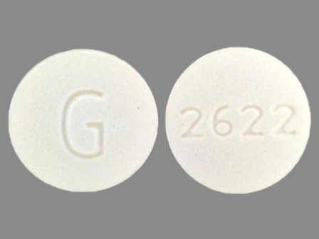 G 2622: (0115-2622) Terbutaline Sulfate 5 mg Oral Tablet by Global Pharmaceuticals, Division of Impax Laboratories Inc.