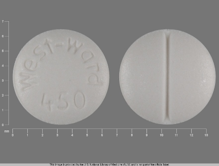 Westward 450: (0143-1450) Phenobarbital 30 mg Oral Tablet by West-ward Pharmaceutical Corp
