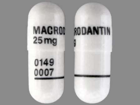 Macrodantin 25 mg 0149-0007: (0149-0007) Macrodantin 25 mg Oral Capsule by Procter & Gamble Pharmaceuticals