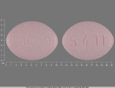 5411 100: (0172-5411) Fluconazole 100 mg Oral Tablet by Bryant Ranch Prepack