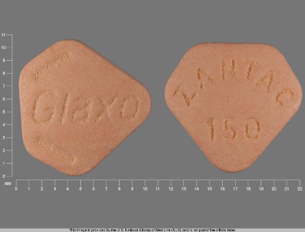 ZANTAC 150 Glaxo: (0173-0344) Zantac 150 mg Oral Tablet by Glaxosmithkline LLC