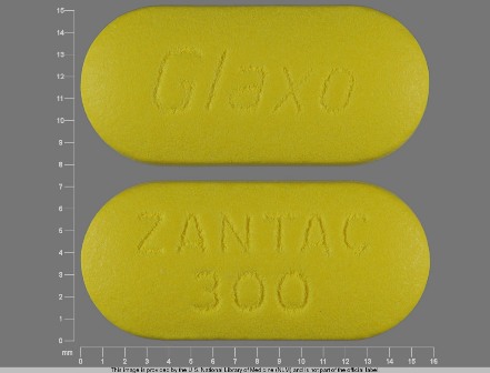 ZANTAC 300 Glaxo: (0173-0393) Zantac 300 mg Oral Tablet by Glaxosmithkline LLC