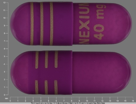 NEXIUM40mg: (0186-5040) Nexium 40 mg Enteric Coated Capsule by Astrazeneca Lp