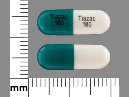 Tiazac 180: (0187-2613) 24 Hr Tiazac 180 mg Extended Release Capsule by Cardinal Health