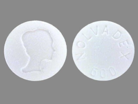 NOLVADEX 600: (0310-0600) Nolvadex 10 mg (Tamoxifen Citrate 15.2 mg) Oral Tablet by Astrazeneca Pharmaceuticals Lp