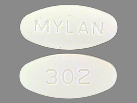 MYLAN 302: (0378-0302) Acycycloguanosine 800 mg Oral Tablet by Mylan Pharmaceuticals Inc.