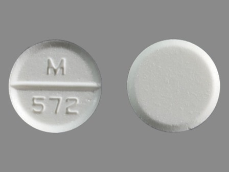 M 572: (0378-0572) Albuterol 4 mg (As Albuterol Sulfate 4.8 mg) Oral Tablet by Mylan Pharmaceuticals Inc.