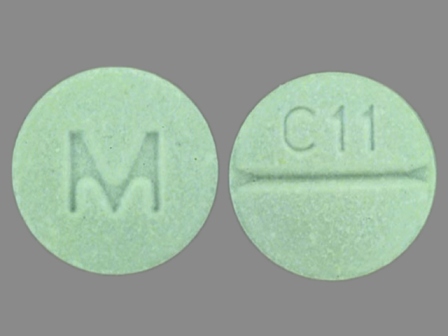 C11 M: (0378-0860) Clozapine 100 mg Oral Tablet by Mylan Institutional Inc.