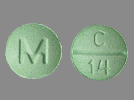 M C 14: (0378-1912) Clonazepam 1 mg Oral Tablet by Mylan Pharmaceuticals Inc.