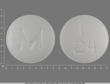 L 24 M: (0378-2074) Lisinopril 10 mg Oral Tablet by Mylan Pharmaceuticals Inc.