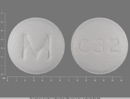 M C32: (0378-3632) Carvedilol 6.25 mg Oral Tablet by Mylan Pharmaceuticals Inc.