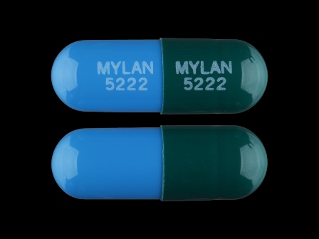 MYLAN 5222: (0378-5222) Omeprazole 40 mg Delayed Release Capsule by Mylan Pharmaceuticals Inc.