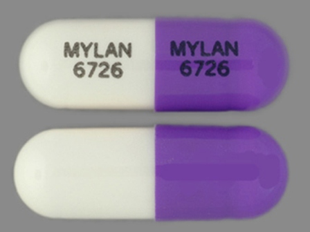 MYLAN 6726: (0378-6726) Zonisamide 50 mg Oral Capsule by Mylan Pharmaceuticals Inc.