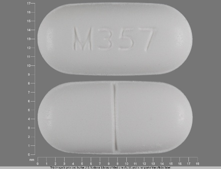 M357: (0406-0357) Apap 500 mg / Hydrocodone Bitartrate 5 mg Oral Tablet by Blenheim Pharmacal, Inc.