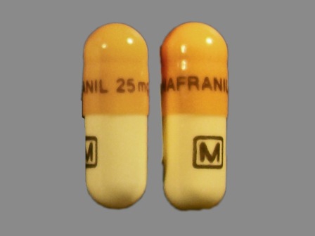M ANAFRANIL 25 mg: (0406-9906) Anafranil 25 mg Oral Capsule by Mallinckrodt, Inc.