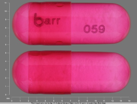 barr 059: (0555-0059) Diphenhydramine Hydrochloride 50 mg Oral Capsule by Barr Laboratories Inc.