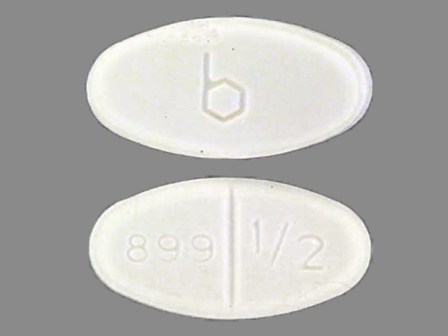 899 1 2 b: (0555-0899) Estradiol .5 mg Oral Tablet by Kaiser Foundation Hospitals
