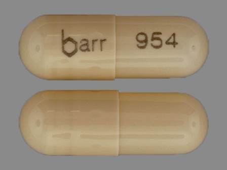 barr 954: (0555-0954) Dextroamphetamine Sulfate 5 mg Extended Release Capsule by Barr Laboratories Inc.